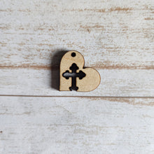 Load image into Gallery viewer, Easter Heart & Cross Drops (Side Hole)