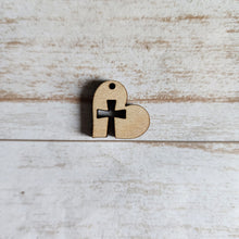 Load image into Gallery viewer, Easter Heart & Cross Drops (Side Hole)