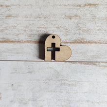Load image into Gallery viewer, Easter Heart & Cross Drops (Side Hole)