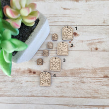 Load image into Gallery viewer, Desert Scene Tombstone Earrings