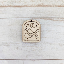 Load image into Gallery viewer, Desert Scene Tombstone Earrings