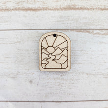 Load image into Gallery viewer, Desert Scene Tombstone Earrings