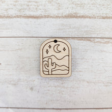 Load image into Gallery viewer, Desert Scene Tombstone Earrings