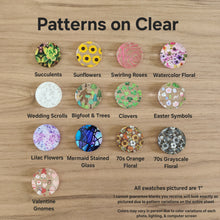 Load image into Gallery viewer, Patterned Acrylic Hand Drawn Heart (Side Hole) Drops