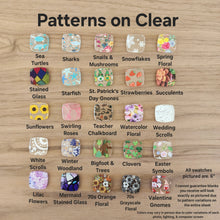 Load image into Gallery viewer, Easter Patterned Acrylic Bunny & Egg 2 Piece Drops