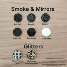 Load image into Gallery viewer, Patterned Acrylic Hand Drawn Heart (Side Hole) Drops