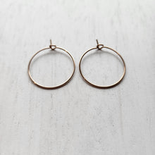Load image into Gallery viewer, Hoop Earring Finding, 25mm - ROSE GOLD, 316L Stainless Steel