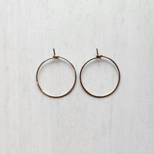Load image into Gallery viewer, Hoop Earring Finding, 25mm - ROSE GOLD, 316L Stainless Steel
