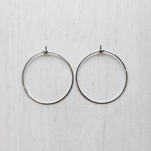 Load image into Gallery viewer, Hoop Earring Finding, 34mm - STAINLESS STEEL, 316 Stainless Steel