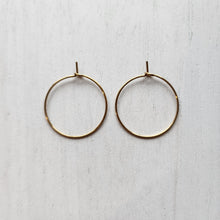 Load image into Gallery viewer, Hoop Earring Finding, 25mm - GOLD, 316L Stainless Steel