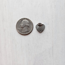 Load image into Gallery viewer, Textured Heart Stud with Post, 12mm - STAINLESS STEEL, 304 Stainless Steel