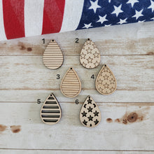 Load image into Gallery viewer, Patriotic Stars & Stripes Teardrops