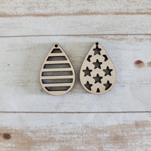 Load image into Gallery viewer, Patriotic Stars & Stripes Teardrops