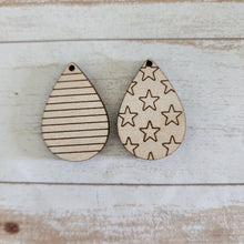 Load image into Gallery viewer, Patriotic Stars & Stripes Teardrops