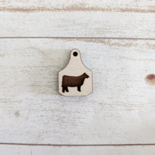 Load image into Gallery viewer, Animal Cow Tag Drops & Studs