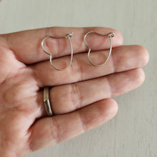 Load image into Gallery viewer, Heart Hoop Earring Finding, 22mm - STAINLESS STEEL, 304 Stainless Steel