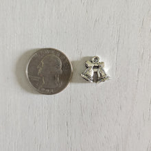 Load image into Gallery viewer, Christmas Double Bell Double Sided Charm/Pendant - SILVER