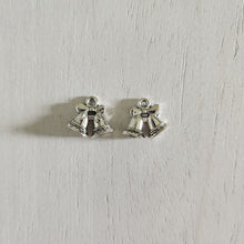 Load image into Gallery viewer, Christmas Double Bell Double Sided Charm/Pendant - SILVER