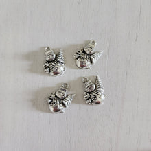 Load image into Gallery viewer, Christmas Snowman with Tree Charm/Pendant - SILVER