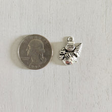 Load image into Gallery viewer, Christmas Snowman with Tree Charm/Pendant - SILVER