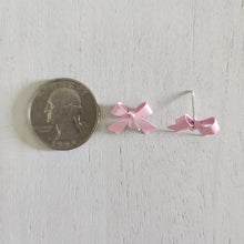 Load image into Gallery viewer, Bow Stud with Post - PEARL PINK, Alloy with 925 Sterling Silver Post