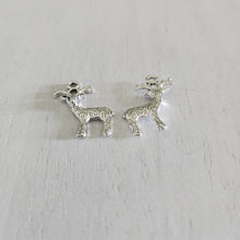 Load image into Gallery viewer, Small Reindeer Double Sided Charm/Pendant - SILVER