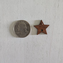Load image into Gallery viewer, Walnut Wood Star Stud with Post - 304 Stainless Steel
