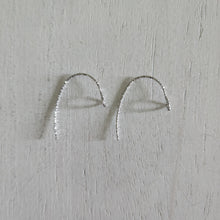 Load image into Gallery viewer, Textured Simple Ear Wires with Front Facing Loop - STAINLESS STEEL, 316 Surgical Stainless Steel