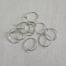 Load image into Gallery viewer, Hoop Earring Finding, 20mm - STAINLESS STEEL, 316 Stainless Steel