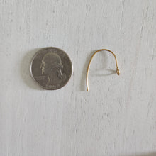 Load image into Gallery viewer, Simple Ear Wires with Front Facing Loop - GOLD, Ion Plated 304 Stainless Steel