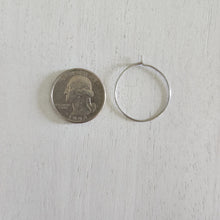 Load image into Gallery viewer, Hoop Earring Finding, 25mm - STAINLESS STEEL, 316 Stainless Steel