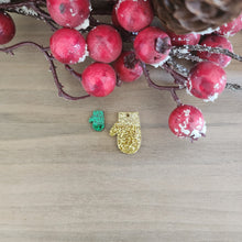 Load image into Gallery viewer, Christmas Acrylic Mitten Drops & Studs