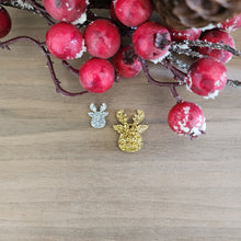 Load image into Gallery viewer, Christmas Acrylic Reindeer Head Drops & Studs