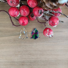 Load image into Gallery viewer, Patterned Acrylic Christmas Bell Drops