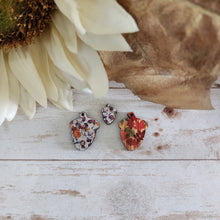 Load image into Gallery viewer, Fall Patterned Wood Acorn Studs & Drops