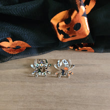 Load image into Gallery viewer, Patterned Acrylic Halloween Spider Drops