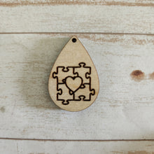 Load image into Gallery viewer, Autism Awareness Puzzle Piece Earrings