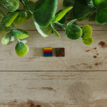 Load image into Gallery viewer, Patterned Wood Square Studs