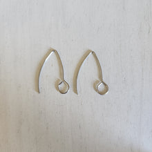 Load image into Gallery viewer, Large Loop V Ear Wires - STAINLESS STEEL, 304 Stainless Steel