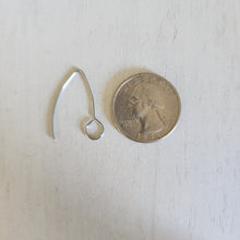 Load image into Gallery viewer, Large Loop V Ear Wires - STAINLESS STEEL, 304 Stainless Steel