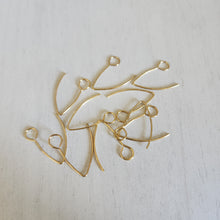 Load image into Gallery viewer, Large Loop V Ear Wires - GOLD, 304 Stainless Steel