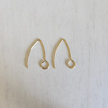 Load image into Gallery viewer, Large Loop V Ear Wires - GOLD, 304 Stainless Steel