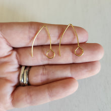 Load image into Gallery viewer, Large Loop V Ear Wires - GOLD, 304 Stainless Steel
