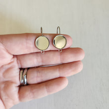 Load image into Gallery viewer, Ear Wire with Round Stud Bezel Connector, 12mm - STAINLESS STEEL, 304 Stainless Steel