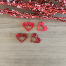 Load image into Gallery viewer, Valentine's Day Acrylic Heart with Large Cutout Heart Drops