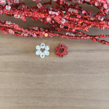Load image into Gallery viewer, Valentine's Day Acrylic 6 Petal Flower with Cutout Heart Connectors