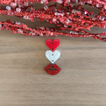 Load image into Gallery viewer, Valentine's Day Triple Heart, Heart, Lips Drops