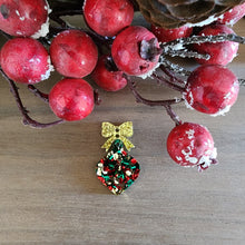 Load image into Gallery viewer, Christmas Acrylic Bauble & Bow 2 Piece Drop