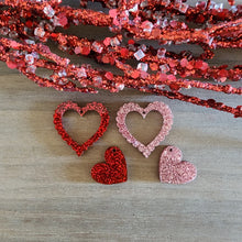 Load image into Gallery viewer, Valentine's Day Acrylic Small Scalloped Cutout Heart Drop
