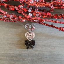 Load image into Gallery viewer, Valentine's Day Triple Heart, Heart, Bow Drops